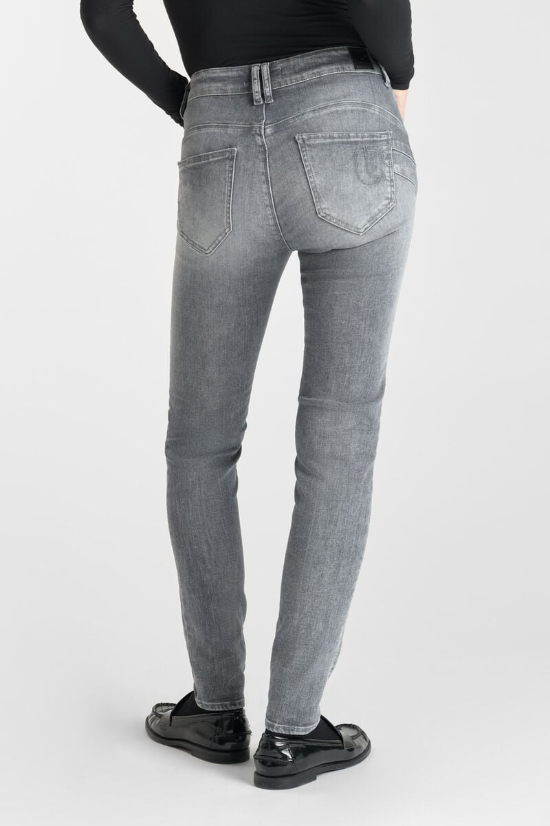 Jeans pulp slim Djalo taille haute gris N°3